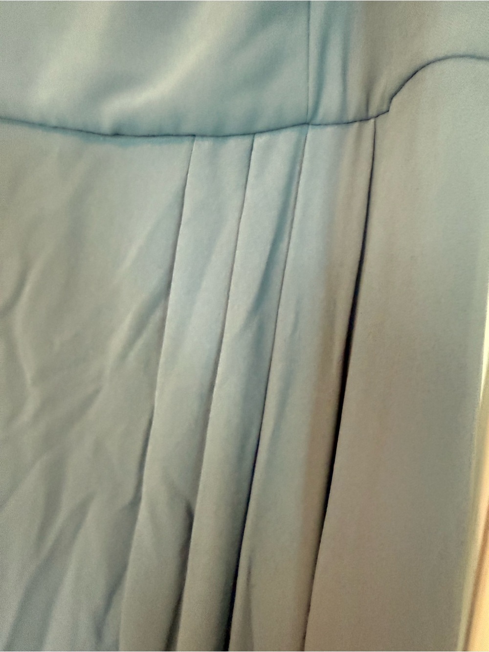 💙✨ DB Studio Celebrate Steel Blue Chiffon Bridesmaid Dress Size 18 | Tie Back - Picture 3 of 9